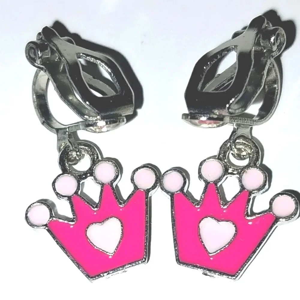Super cute kid's fashion clip-on earrings